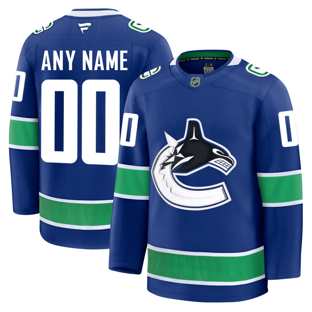 Customizable Vancouver Canucks 2024 Fanatics Premium Official NHL HOME Jersey