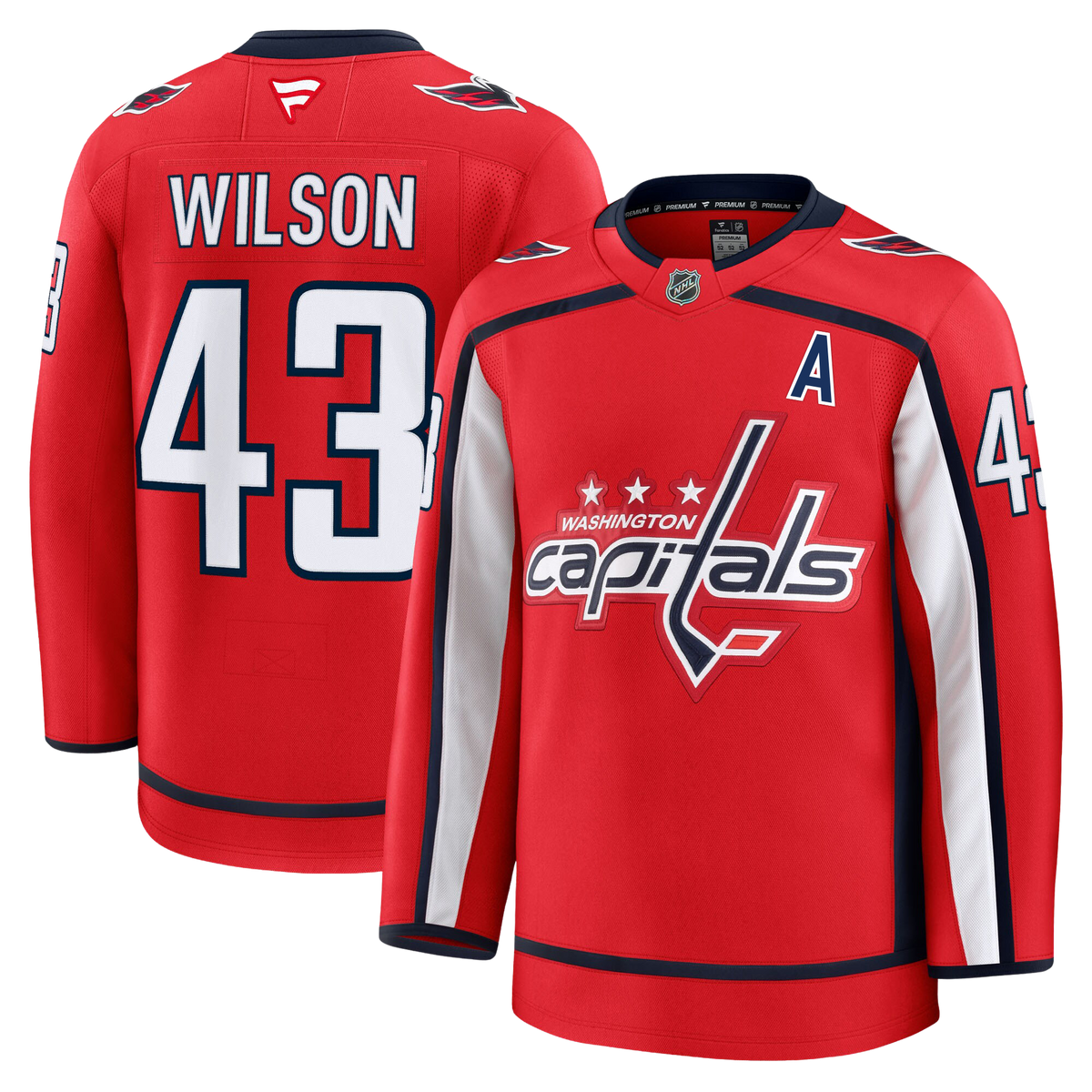 Tom Wilson Washington Capitals Fanatics Premium Home Jersey