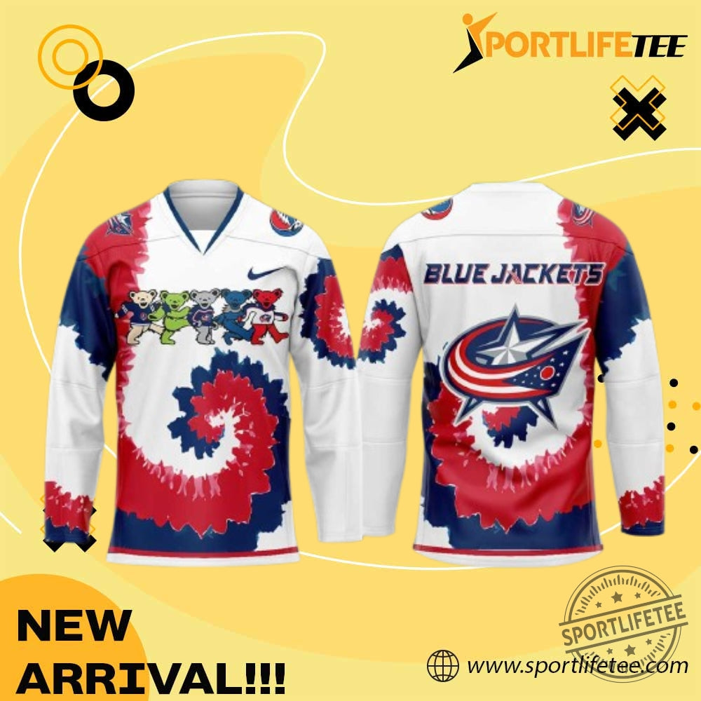 Blue Jackets Grateful Dead 2026 Uniform Hockey Jersey