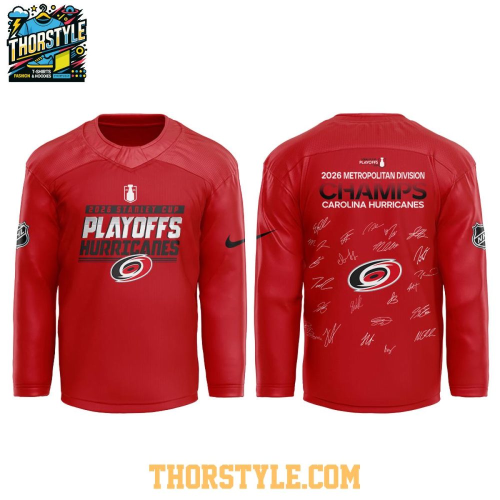 Carolina Hurricanes 2026 Metropolitan Division Champions Hockey Jersey