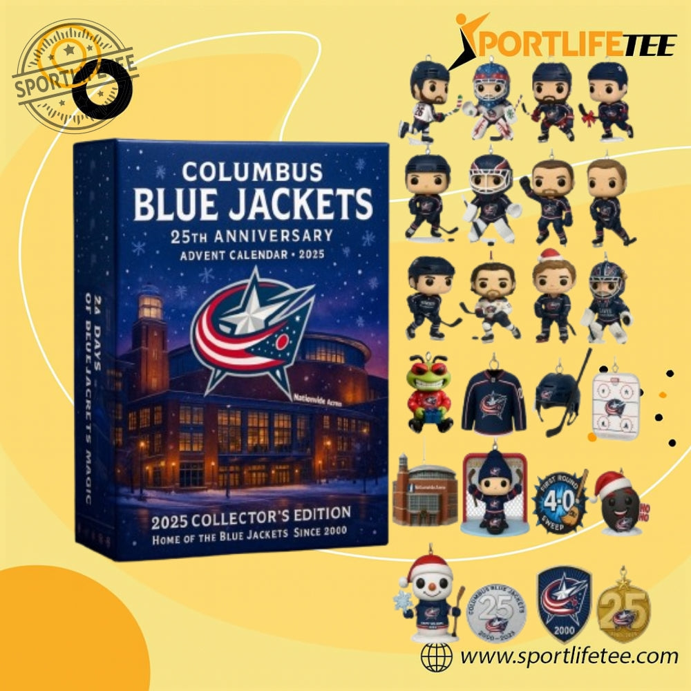 Columbus Blue Jackets 25Th Anniversary Advent Calendar Gift For Fans
