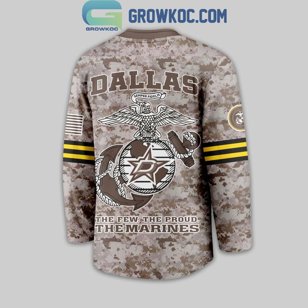 Dallas Stars Us Marine Corps Hockey Jersey