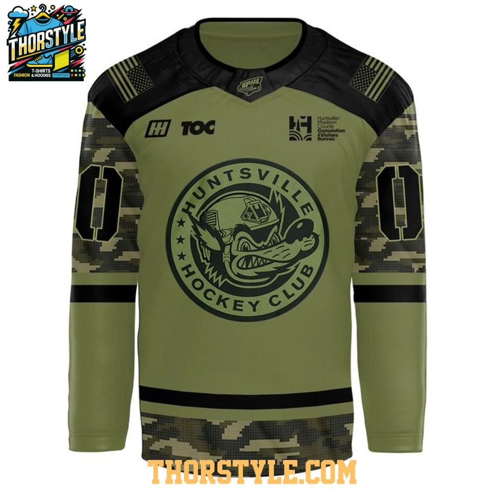 Huntsville Havoc Military Appreciation Night 2026 Personalized Hockey Jersey
