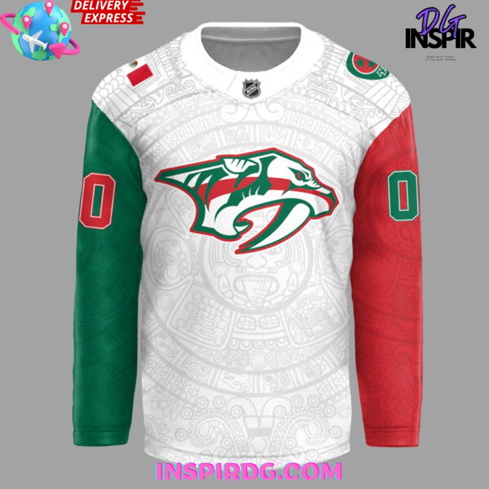Nashville Predators Mexican Heritage Night 2025 Hockey Jersey