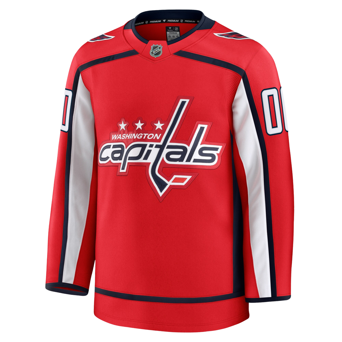 Customizable Washington Capitals 2024 Fanatics Premium Official NHL HOME Jersey