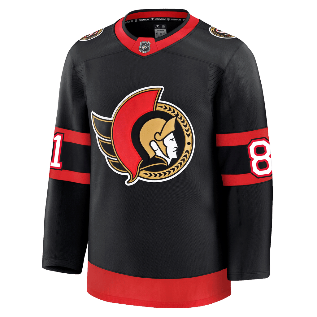 Adam Gaudette Ottawa Senators Fanatics Premium Home Jersey
