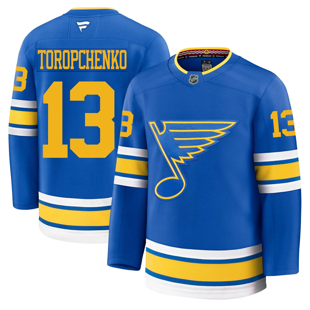 Alexey Toropchenko St Louis Blues Fanatics Home Premium Jersey