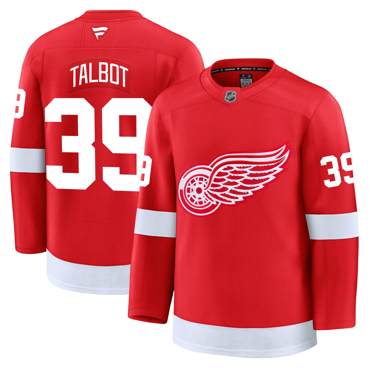 Cam Talbot Detroit Red Wings Fanatics Premium Home Jersey