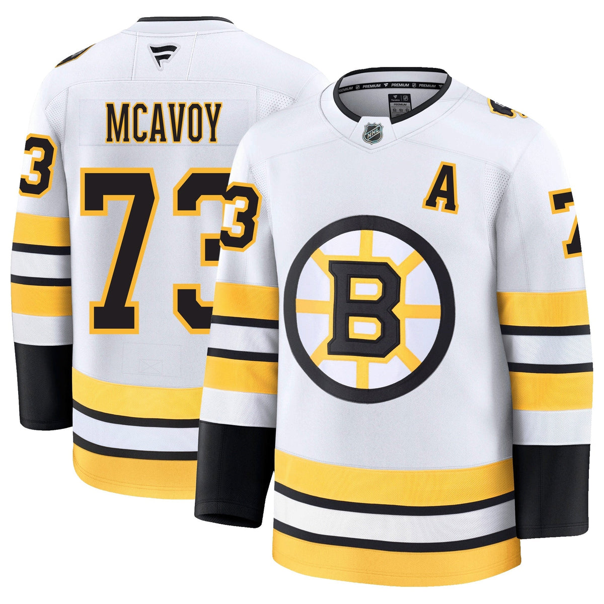 Charlie McAvoy Boston Bruins Fanatics Away Premium Jersey