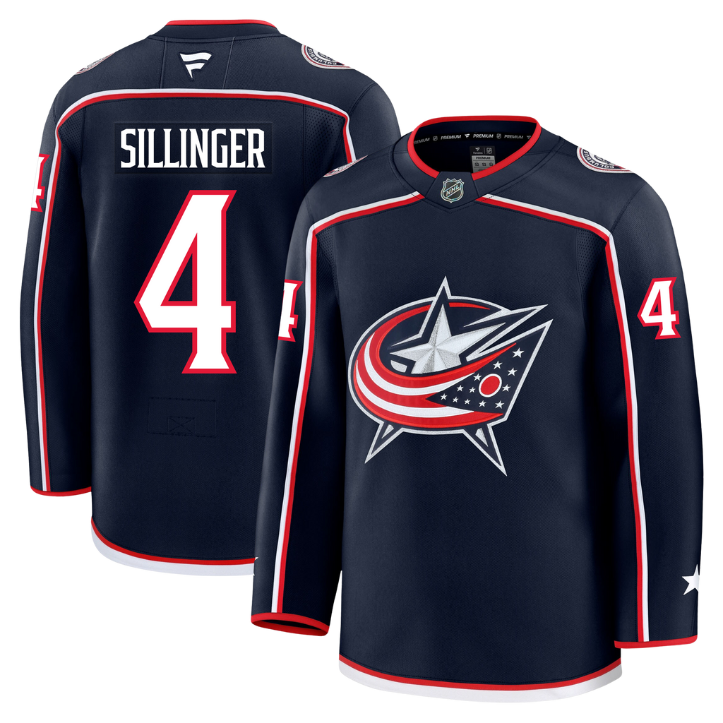 Cole Sillinger Columbus Blue Jackets Fanatics Premium Home Jersey