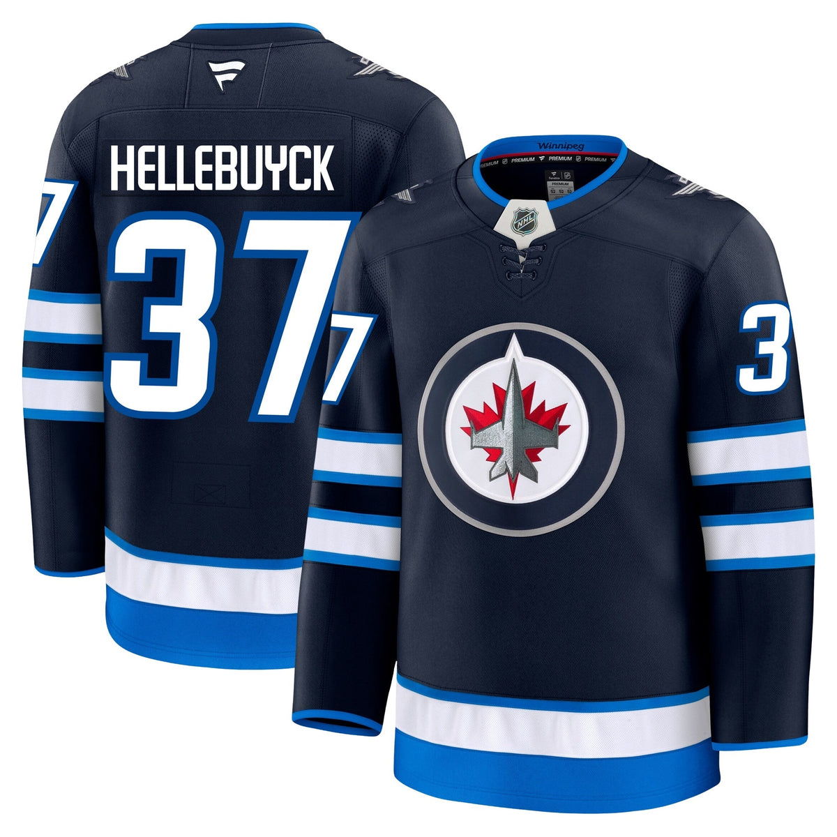 Connor Hellebuyck Winnipeg Jets Fanatics Premium Home Jersey