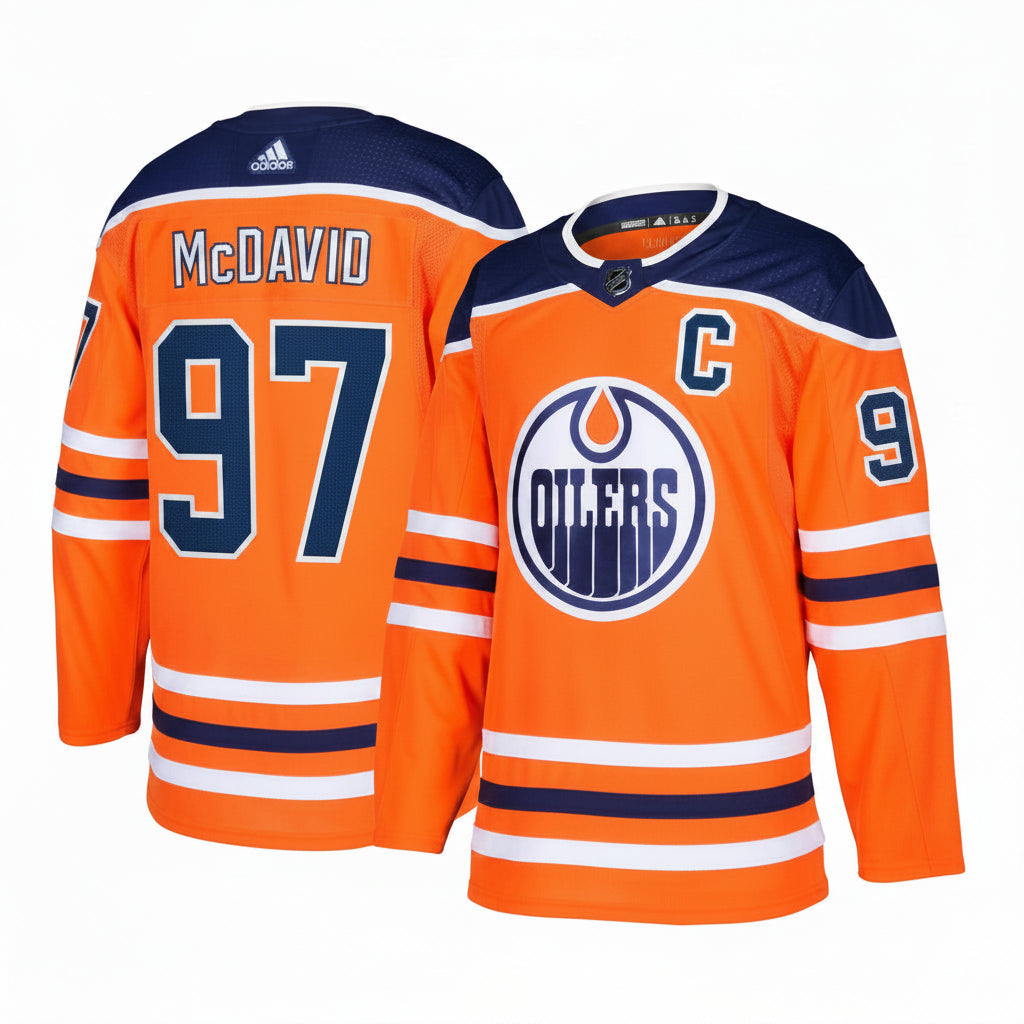 Connor McDavid #97 Edmonton Oilers NHL Hockey Jersey – Home & Away