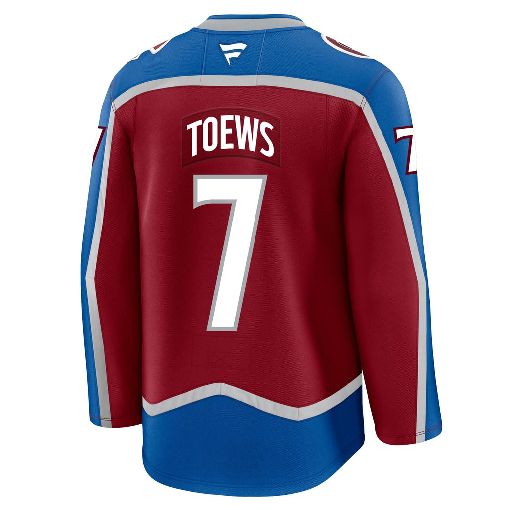 Devon Toews Colorado Avalanche Fanatics Premium Home Jersey