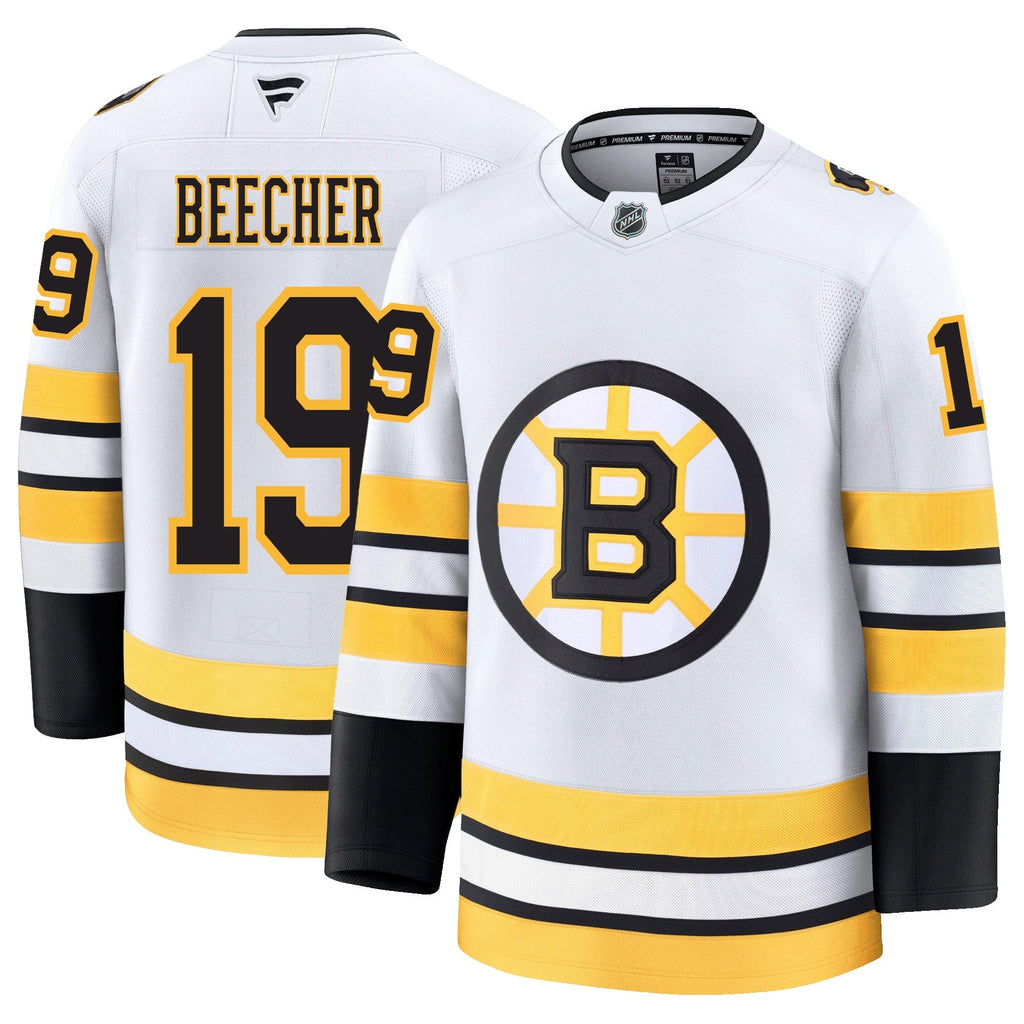 John Beecher Boston Bruins Fanatics Away Premium Jersey