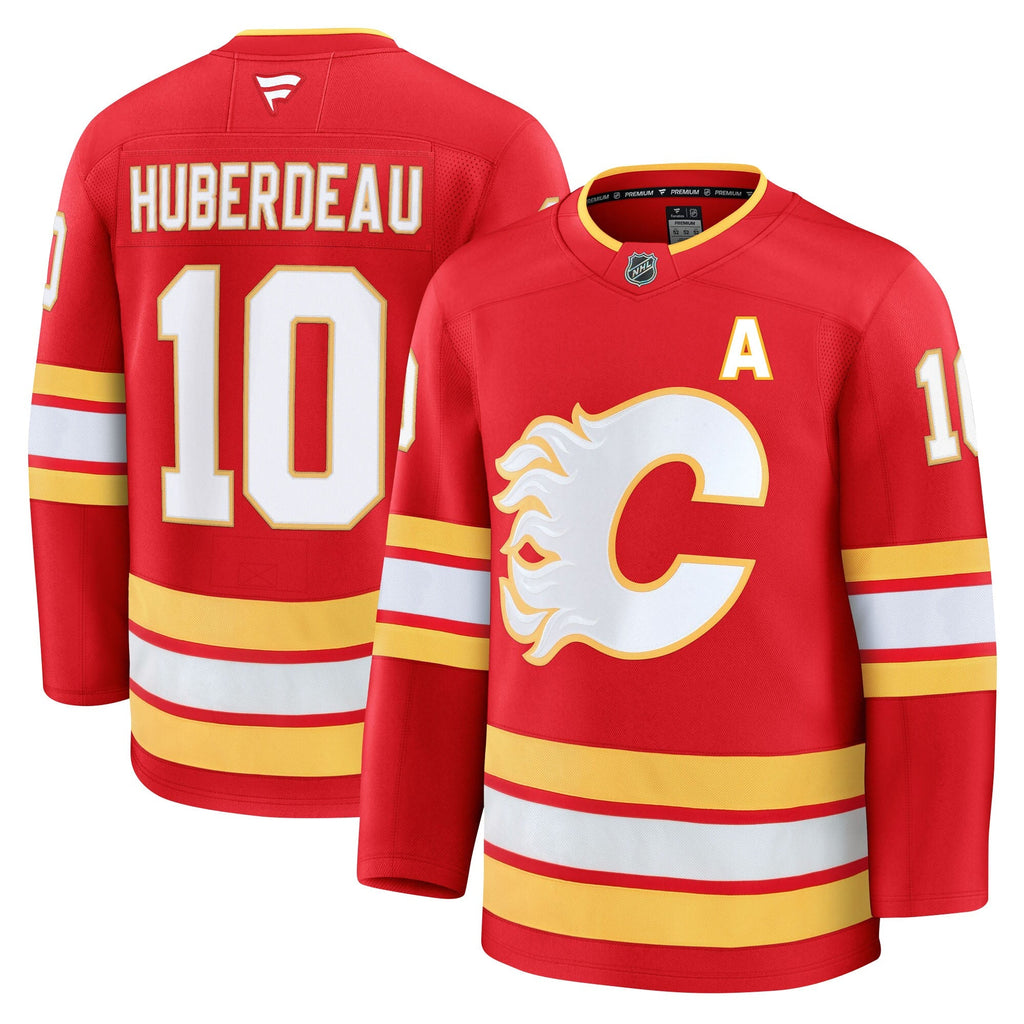 Jonathan Huberdeau Calgary Flames Fanatics Premium Home Jersey