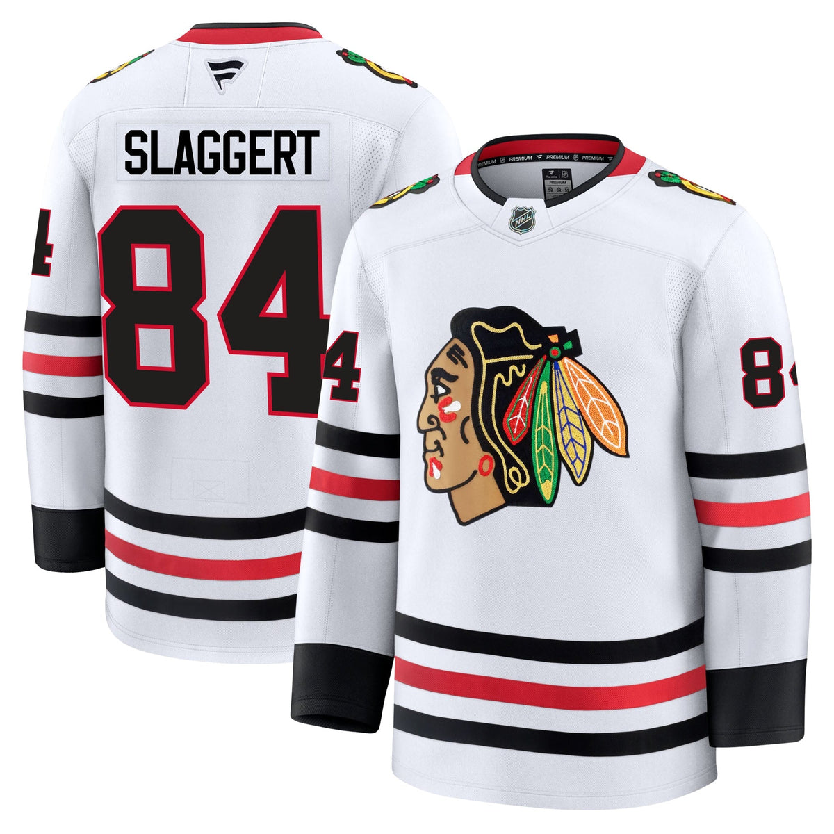 Landon Slaggert Chicago Blackhawks Fanatics Premium Away Jersey