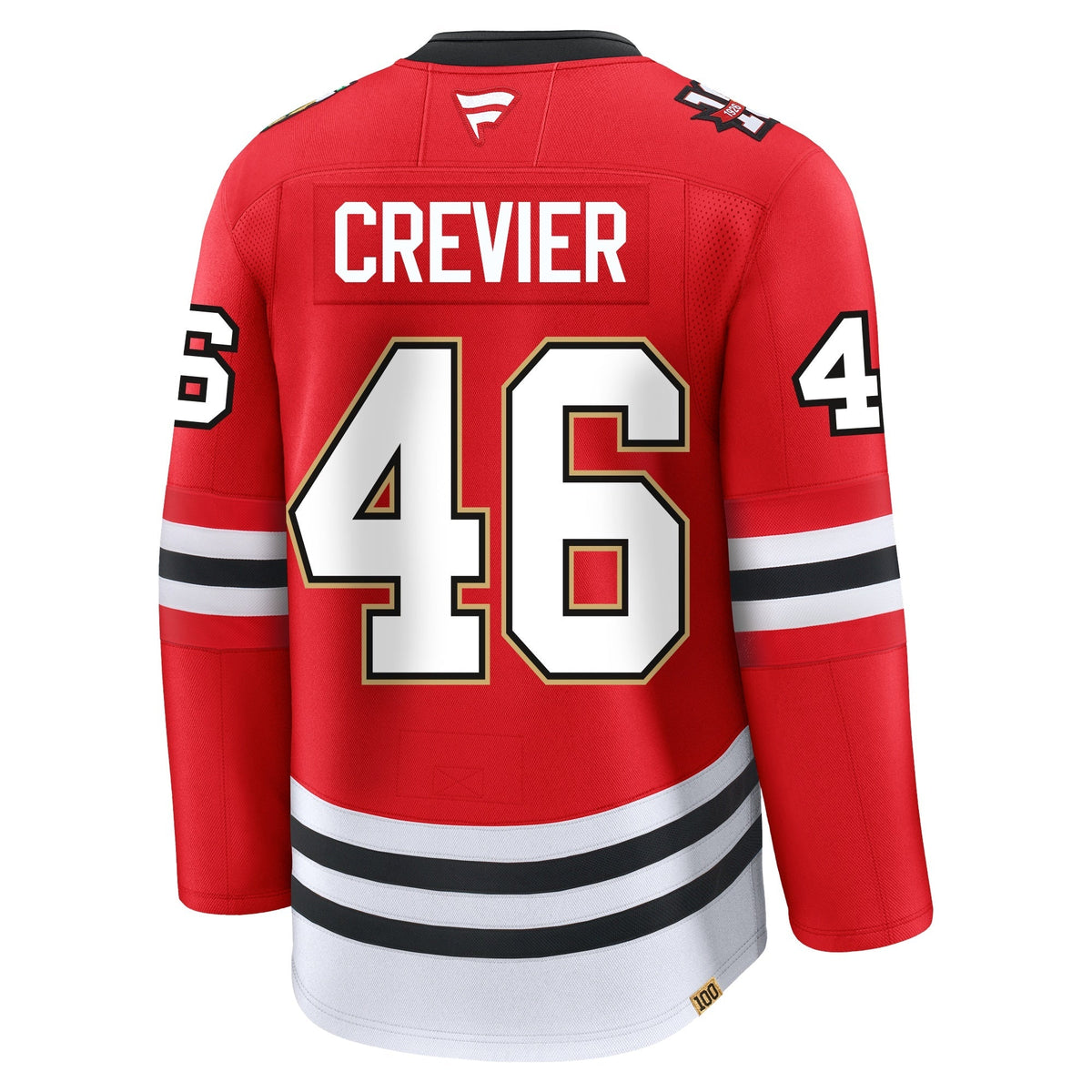 Louis Crevier Chicago Blackhawks Fanatics Centennial Premium Jersey