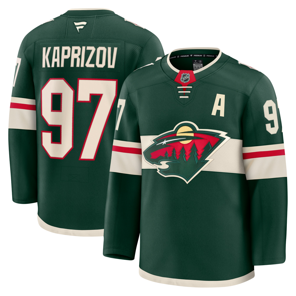 Kirill Kaprizov Minnesota Wild Fanatics Premium Home Jersey