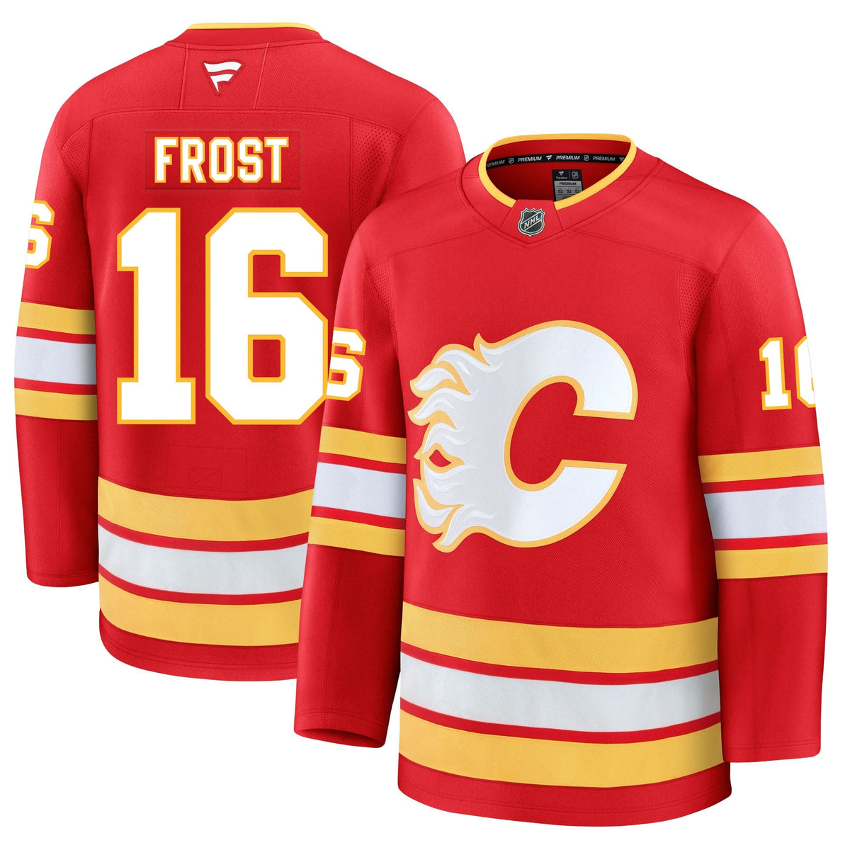 Morgan Frost Calgary Flames Fanatics Premium Home Jersey