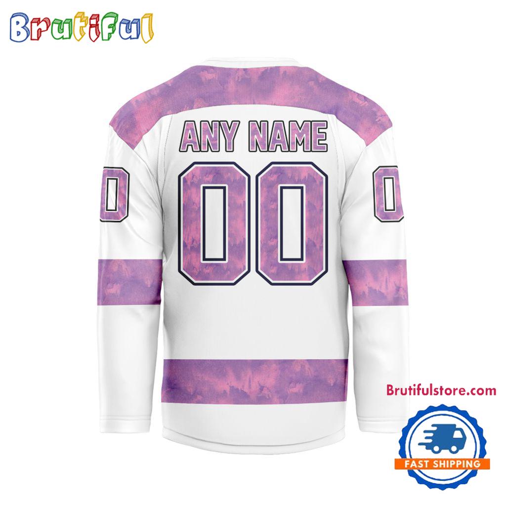 NHL Boston Bruins Personalized Hockey Fights Cancer Design Jersey