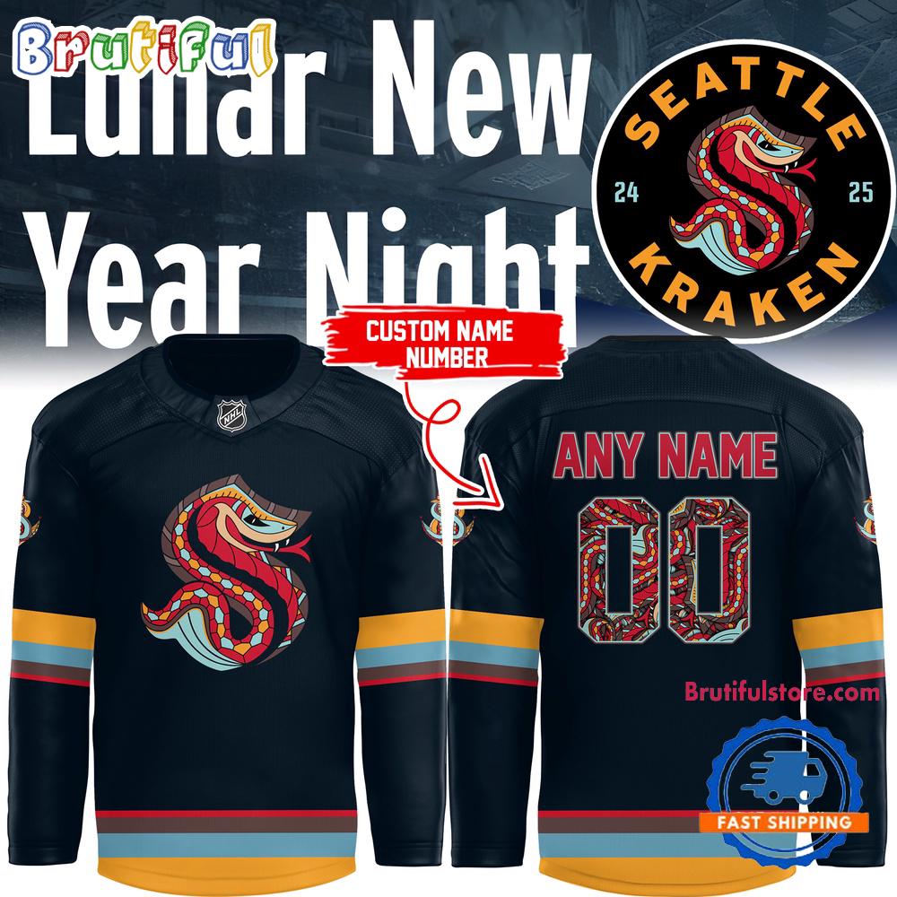NHL Seattle Kraken Lunar New Year Night Limited Edition Hockey Jersey
