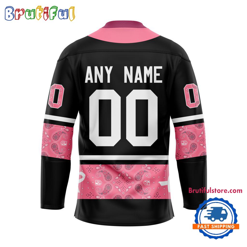 NHL Vegas Golden Knights In October We Wear Pink Breast Cancer Design Hockey Jersey