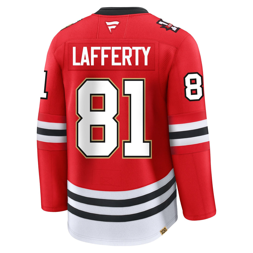 Sam Lafferty Chicago Blackhawks Fanatics Centennial Premium Jersey