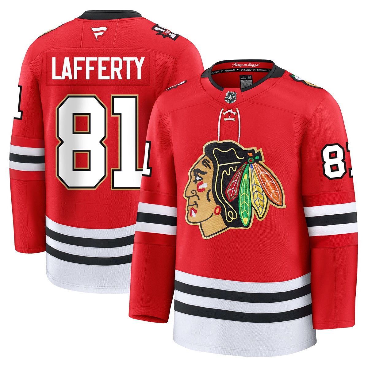 Sam Lafferty Chicago Blackhawks Fanatics Centennial Premium Jersey