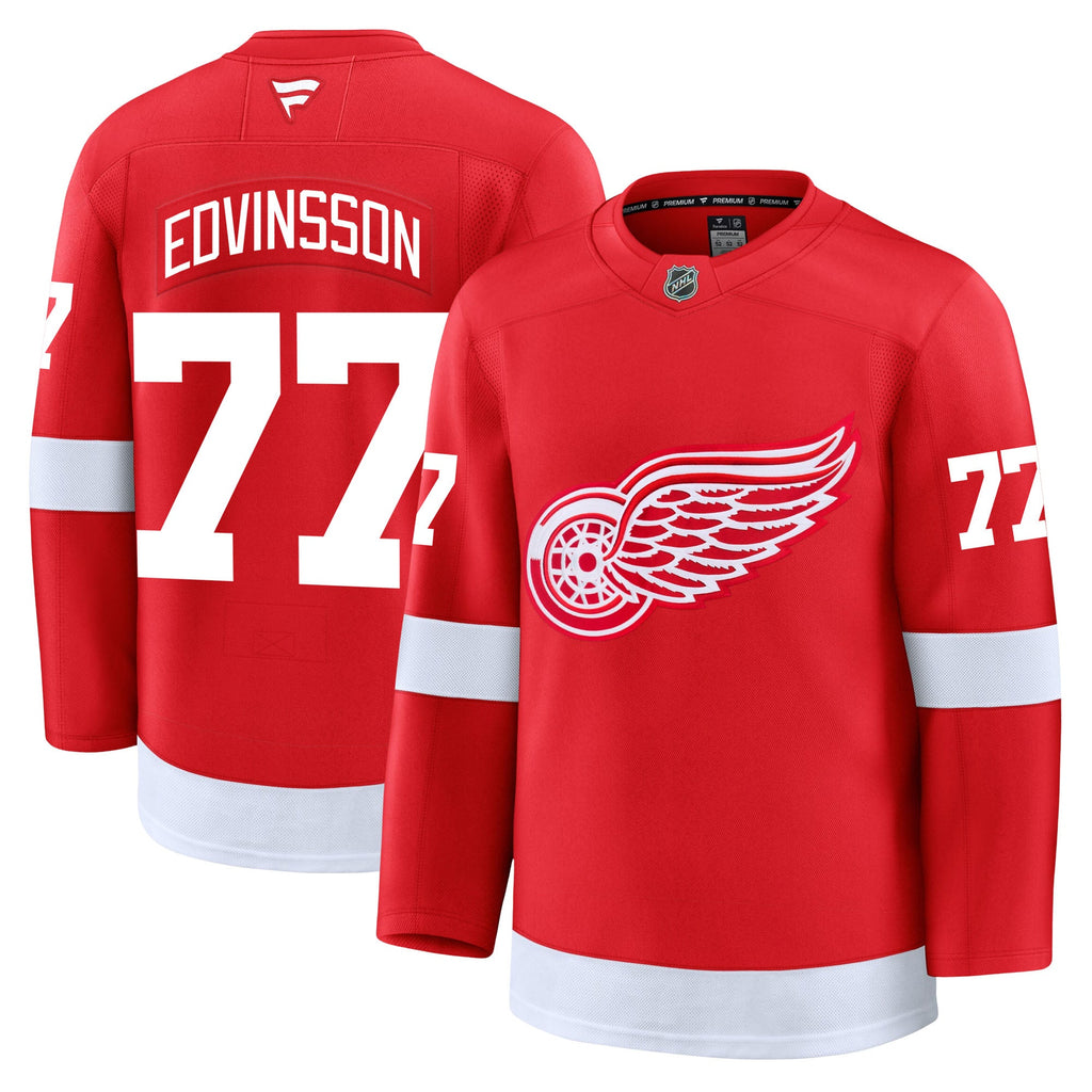Simon Edvinsson Detroit Red Wings Fanatics Premium Home Jersey