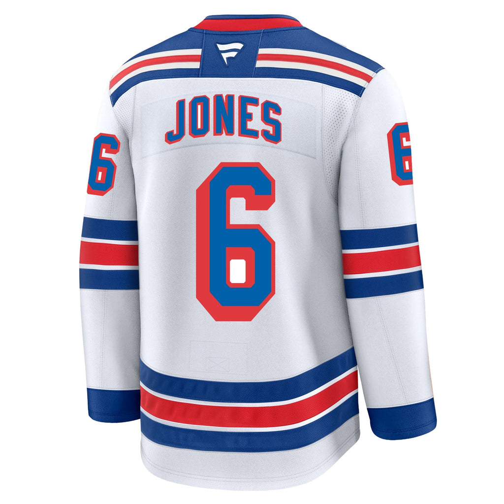 Zac Jones New York Rangers Fanatics Premium Away Jersey